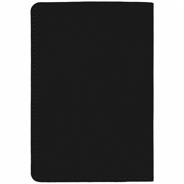 Обложка для паспорта Alaska, черная с логотипом в Волгограде заказать по выгодной цене в кибермаркете AvroraStore