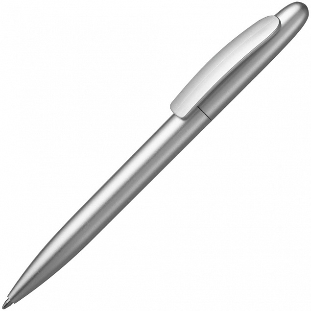 Ручка шариковая Moor Silver, серебристая с логотипом в Волгограде заказать по выгодной цене в кибермаркете AvroraStore