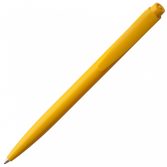 Ручка шариковая Senator Dart Polished, желтая с логотипом в Волгограде заказать по выгодной цене в кибермаркете AvroraStore