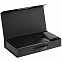 Коробка с ручкой Platt, черная с логотипом в Волгограде заказать по выгодной цене в кибермаркете AvroraStore