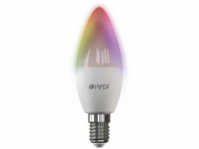 Умная лампочка HIPER IoT C1 RGB с логотипом в Волгограде заказать по выгодной цене в кибермаркете AvroraStore