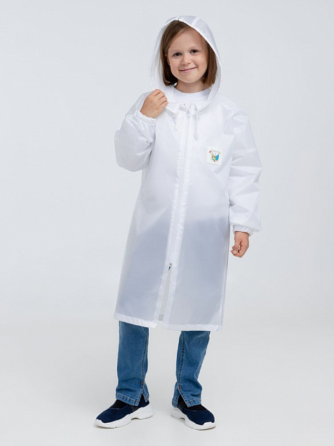 Дождевик детский Rainman Kids, белый с логотипом в Волгограде заказать по выгодной цене в кибермаркете AvroraStore