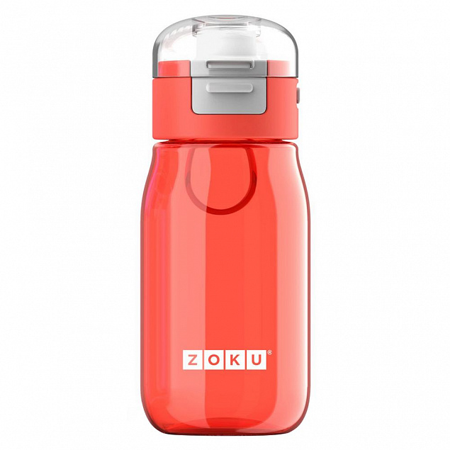 Детская бутылка для воды Zoku, красная с логотипом в Волгограде заказать по выгодной цене в кибермаркете AvroraStore