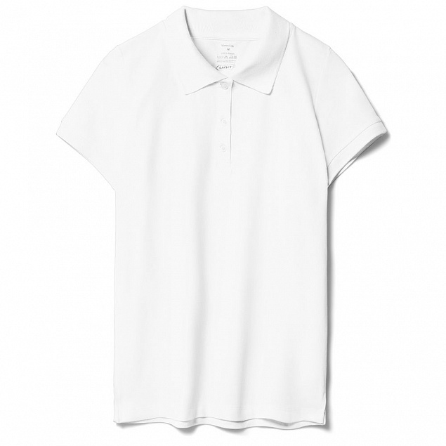 Рубашка поло женская Virma Lady, белая с логотипом в Волгограде заказать по выгодной цене в кибермаркете AvroraStore