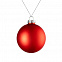 Елочный шар Finery Matt, 8 см, матовый красный с логотипом в Волгограде заказать по выгодной цене в кибермаркете AvroraStore