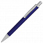 CLASSIC, ручка шариковая, синий/серебристый, металл с логотипом в Волгограде заказать по выгодной цене в кибермаркете AvroraStore