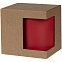 Коробка для кружки с окном Cupcase, крафт с логотипом в Волгограде заказать по выгодной цене в кибермаркете AvroraStore