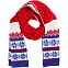 Шарф Happy View, красный с синим с логотипом в Волгограде заказать по выгодной цене в кибермаркете AvroraStore