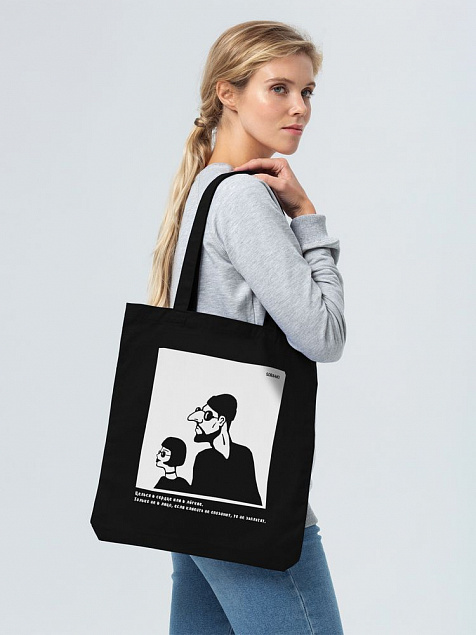 Холщовая сумка «Леон» с логотипом в Волгограде заказать по выгодной цене в кибермаркете AvroraStore