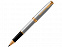 Ручка роллер Parker «Sonnet Core Stainless Steel GT» с логотипом в Волгограде заказать по выгодной цене в кибермаркете AvroraStore