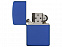 Зажигалка ZIPPO Classic с покрытием Royal Blue Matte с логотипом в Волгограде заказать по выгодной цене в кибермаркете AvroraStore