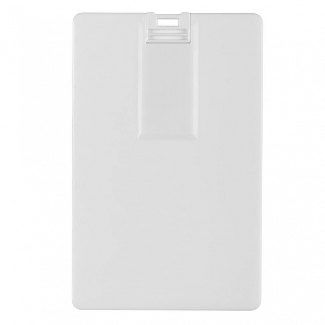 Флешка Card, 16 Гб, белая с логотипом в Волгограде заказать по выгодной цене в кибермаркете AvroraStore