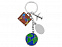 Брелок "Вокруг света" с логотипом в Волгограде заказать по выгодной цене в кибермаркете AvroraStore