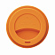 Стакан с крышкой PLA, 350 мл, оранжевый с логотипом в Волгограде заказать по выгодной цене в кибермаркете AvroraStore