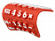 Калькулятор Splitz, красный с логотипом в Волгограде заказать по выгодной цене в кибермаркете AvroraStore