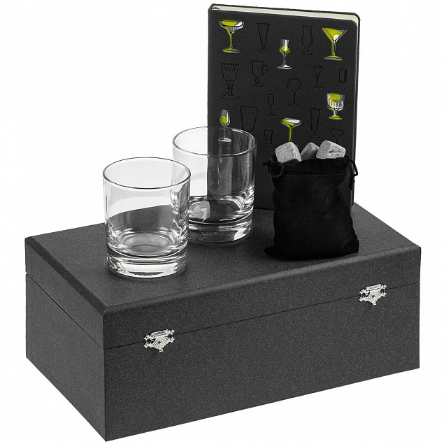 Набор «Культура пития», с бокалами и камнями для виски с логотипом в Волгограде заказать по выгодной цене в кибермаркете AvroraStore