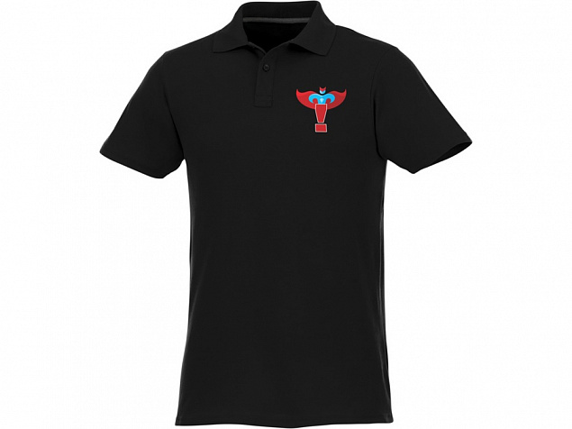 Рубашка поло «Helios» мужская с логотипом в Волгограде заказать по выгодной цене в кибермаркете AvroraStore