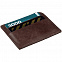 Чехол для карточек Apache, темно-коричневый с логотипом в Волгограде заказать по выгодной цене в кибермаркете AvroraStore