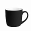 Керамическая кружка Viana, 380 ml, soft-touch, черная с логотипом в Волгограде заказать по выгодной цене в кибермаркете AvroraStore