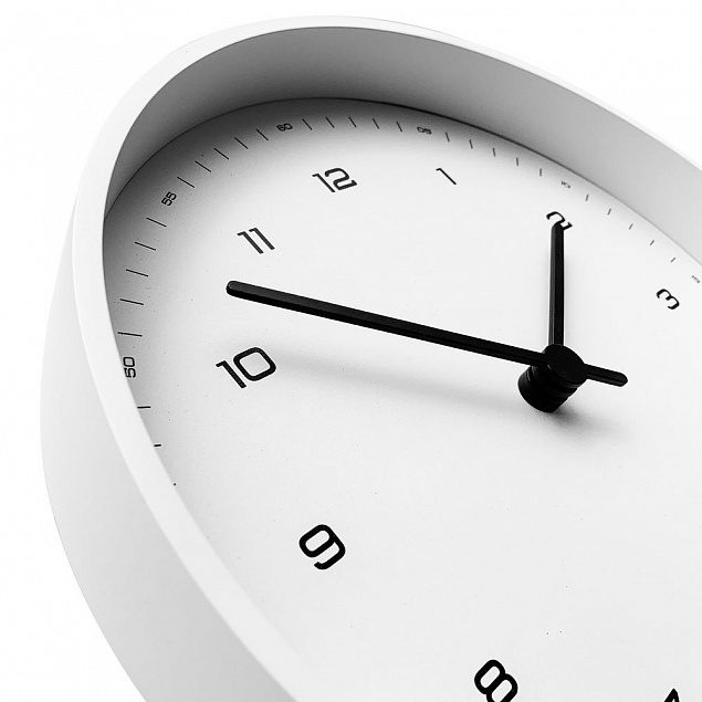 Часы настенные White, белые с логотипом в Волгограде заказать по выгодной цене в кибермаркете AvroraStore
