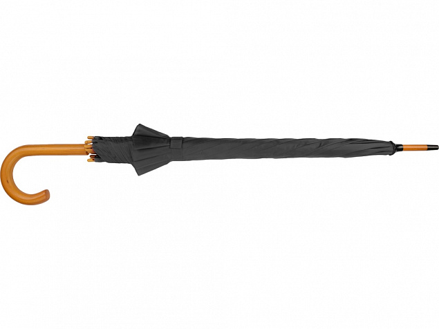 Зонт-трость Радуга, черный с логотипом в Волгограде заказать по выгодной цене в кибермаркете AvroraStore