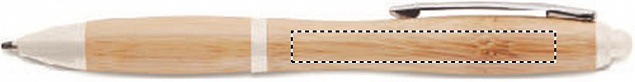 Ручка шариковая из бамбука и пл с логотипом в Волгограде заказать по выгодной цене в кибермаркете AvroraStore