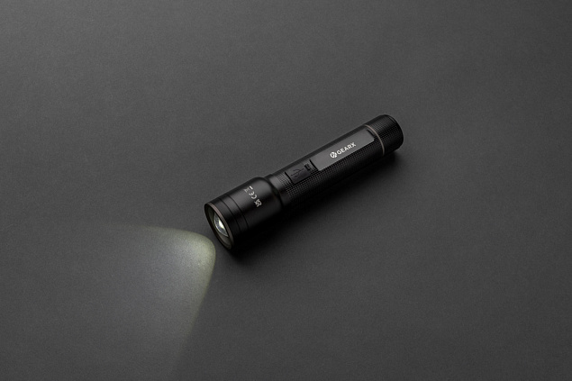 Мощный фонарь Gear X из переработанного алюминия RCS с аккумулятором, 10 Вт с логотипом в Волгограде заказать по выгодной цене в кибермаркете AvroraStore