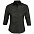 Рубашка женская с рукавом 3/4 EFFECT 140, черная с логотипом в Волгограде заказать по выгодной цене в кибермаркете AvroraStore