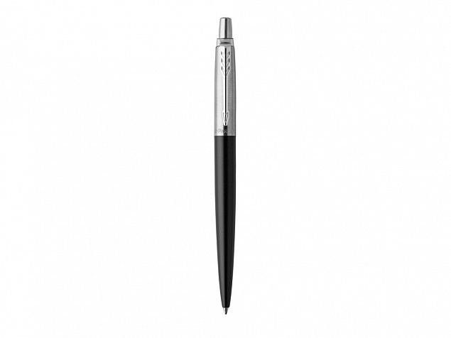 Ручка Parker шариковая Jotter Essential, Satin Black CT с логотипом в Волгограде заказать по выгодной цене в кибермаркете AvroraStore