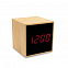 Бамбуковые настольные часы с будильником с логотипом в Волгограде заказать по выгодной цене в кибермаркете AvroraStore