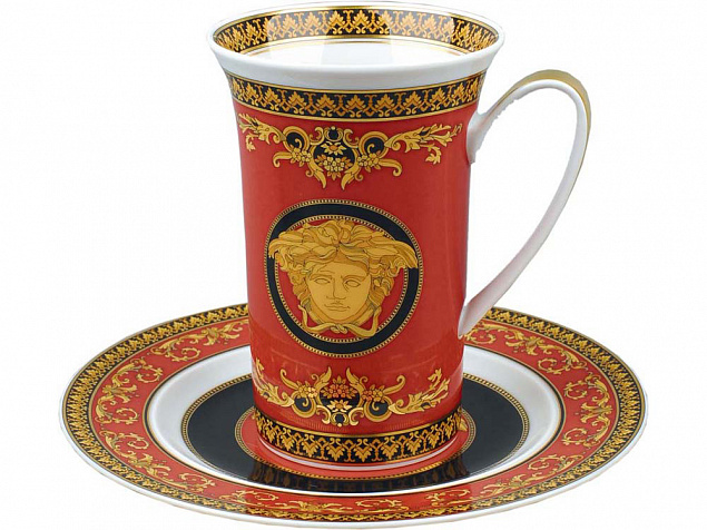 Чайная пара «Medusa» с логотипом в Волгограде заказать по выгодной цене в кибермаркете AvroraStore