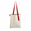 Шопер Superbag (неокрашенный с красным) с логотипом в Волгограде заказать по выгодной цене в кибермаркете AvroraStore