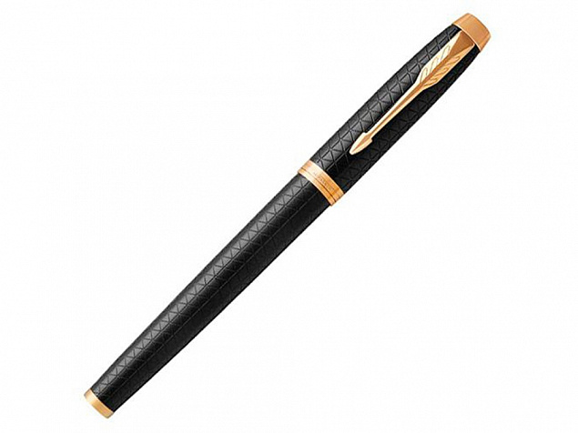 Ручка перьевая Parker IM Premium Black GT с логотипом в Волгограде заказать по выгодной цене в кибермаркете AvroraStore