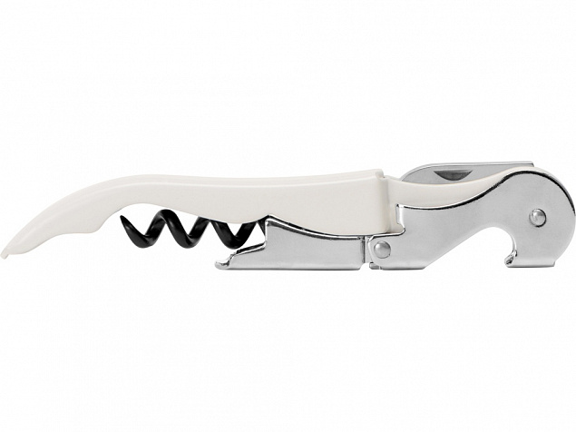 PULLTAPS BASIC WHITE/Нож сомелье Pulltap's Basic, белый с логотипом в Волгограде заказать по выгодной цене в кибермаркете AvroraStore