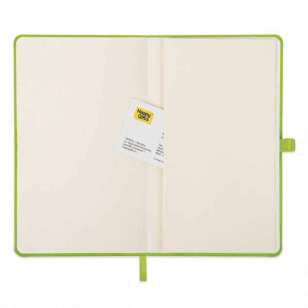 Ежедневник недатированный HAMILTON, A5, светло-зеленый, кремовый блок с логотипом в Волгограде заказать по выгодной цене в кибермаркете AvroraStore