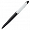 Ручка шариковая Prodir DS5 TRR-P Soft Touch, черная с белым с логотипом в Волгограде заказать по выгодной цене в кибермаркете AvroraStore