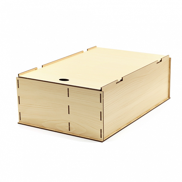 Подарочная коробка ламинированная из HDF 35,5*23,4*12,5 см ( 2 отделения)  с логотипом в Волгограде заказать по выгодной цене в кибермаркете AvroraStore