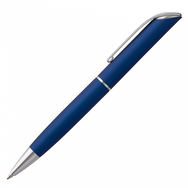Ручка шариковая Glide, синяя с логотипом в Волгограде заказать по выгодной цене в кибермаркете AvroraStore