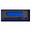 Набор Couple: аккумулятор и ручка, синий с логотипом в Волгограде заказать по выгодной цене в кибермаркете AvroraStore