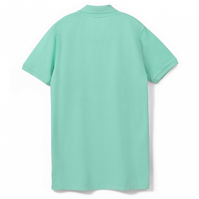 Рубашка поло мужская PHOENIX MEN, зеленая мята с логотипом в Волгограде заказать по выгодной цене в кибермаркете AvroraStore