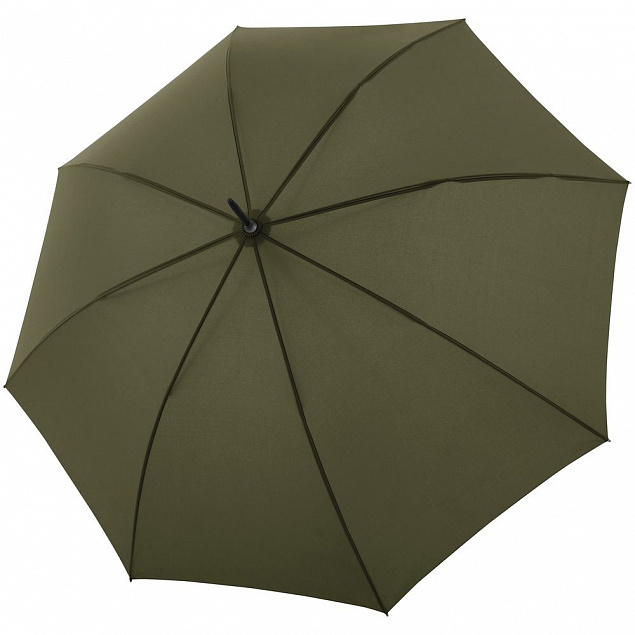 Зонт-трость Nature Stick AC, зеленый с логотипом в Волгограде заказать по выгодной цене в кибермаркете AvroraStore