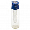 Бутылка для воды Frutello 700 мл, синий / бесцветный с логотипом в Волгограде заказать по выгодной цене в кибермаркете AvroraStore