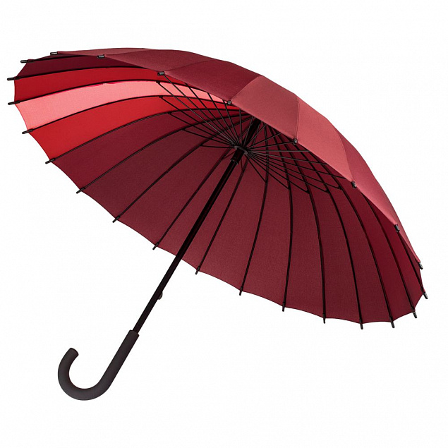 Зонт-трость «Спектр», черный с логотипом в Волгограде заказать по выгодной цене в кибермаркете AvroraStore