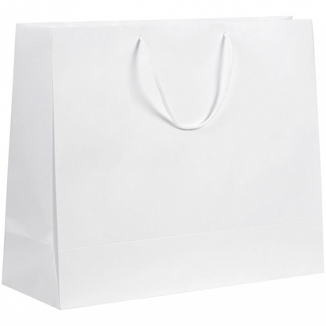 Пакет «Крафт», белый, L с логотипом в Волгограде заказать по выгодной цене в кибермаркете AvroraStore