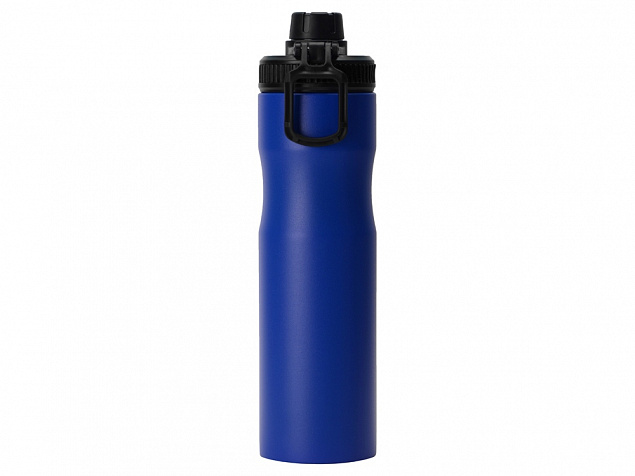 Бутылка для воды Supply Waterline, нерж сталь, 850 мл, синий/черный с логотипом в Волгограде заказать по выгодной цене в кибермаркете AvroraStore