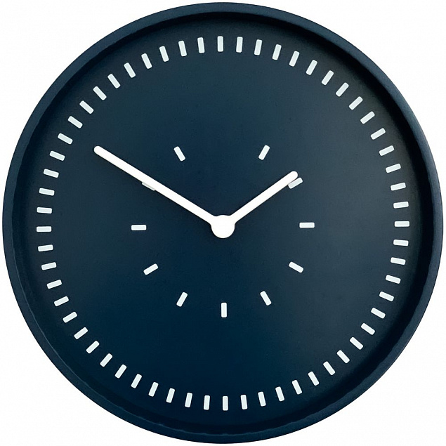 Часы настенные Tweet, синие с логотипом в Волгограде заказать по выгодной цене в кибермаркете AvroraStore