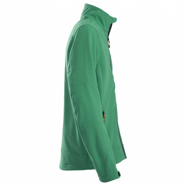 Куртка софтшелл мужская TRIAL, зеленая с логотипом в Волгограде заказать по выгодной цене в кибермаркете AvroraStore
