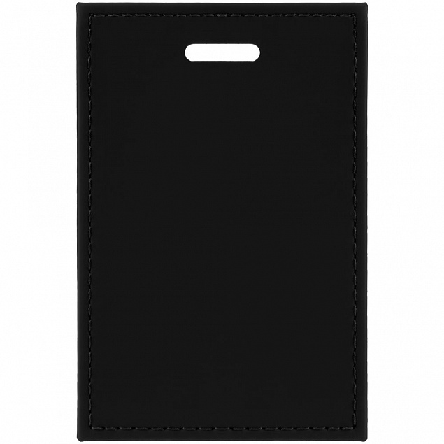 Чехол для пропуска Shall, черный с логотипом в Волгограде заказать по выгодной цене в кибермаркете AvroraStore