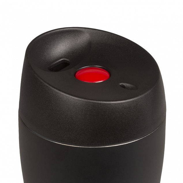 Термостакан Solingen, вакуумный, герметичный, черный с логотипом в Волгограде заказать по выгодной цене в кибермаркете AvroraStore