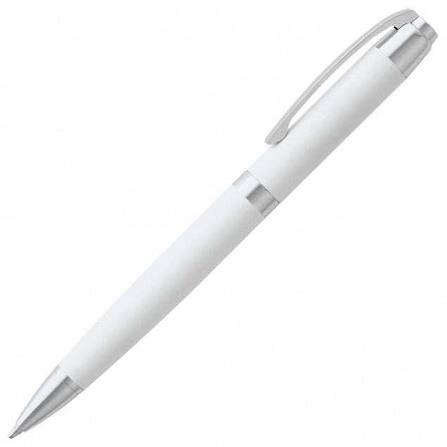 Ручка шариковая Razzo Chrome, белая с логотипом в Волгограде заказать по выгодной цене в кибермаркете AvroraStore